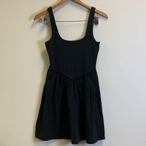 No Boundaries Black Mini Dress with Scoop Neck